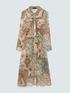 Paisley print shirt dress image number 4