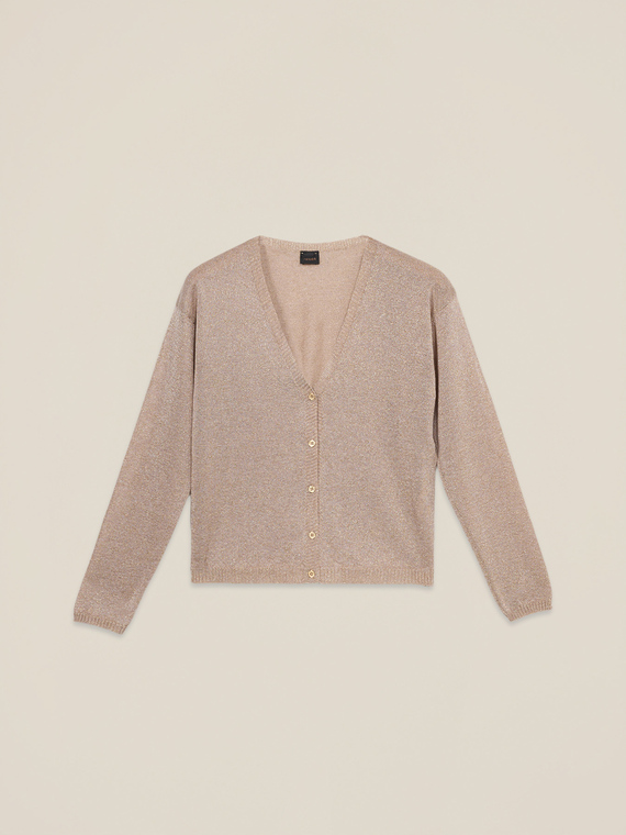 Fine knit viscose blend cardigan
