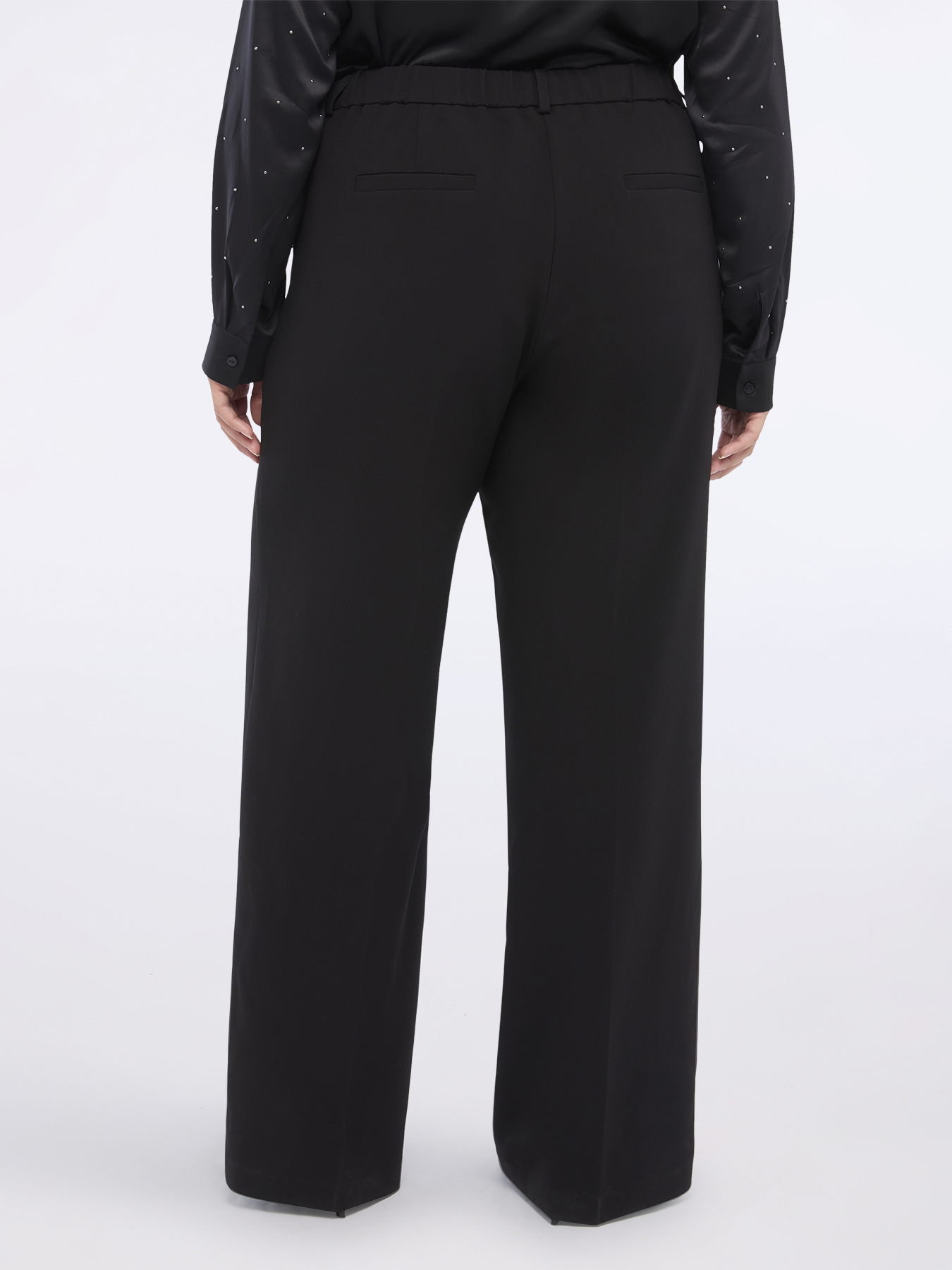Wide Leg Pants with decorative zippers image number 1