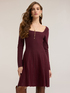 Flare dress in mixed lurex knit image number 2