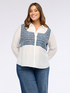 Musselinbluse mit Bouclé-Einsatz image number 0