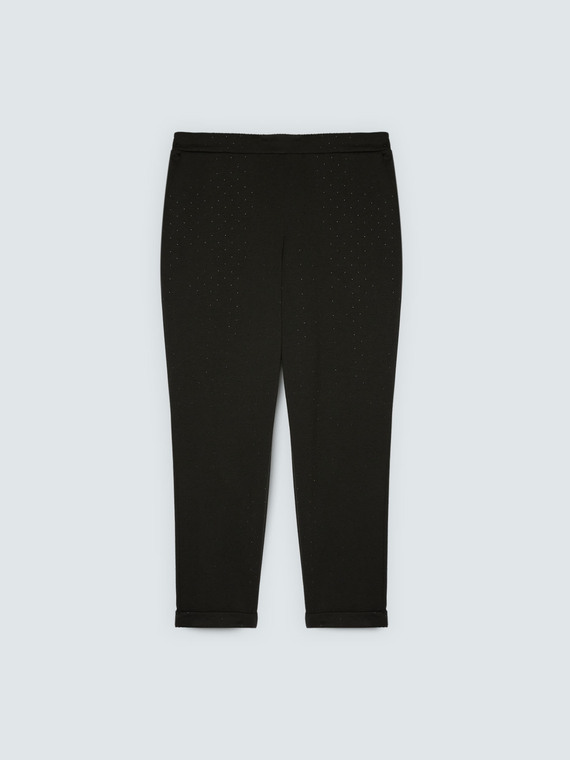 Jogginghose mit Glitzerelementen