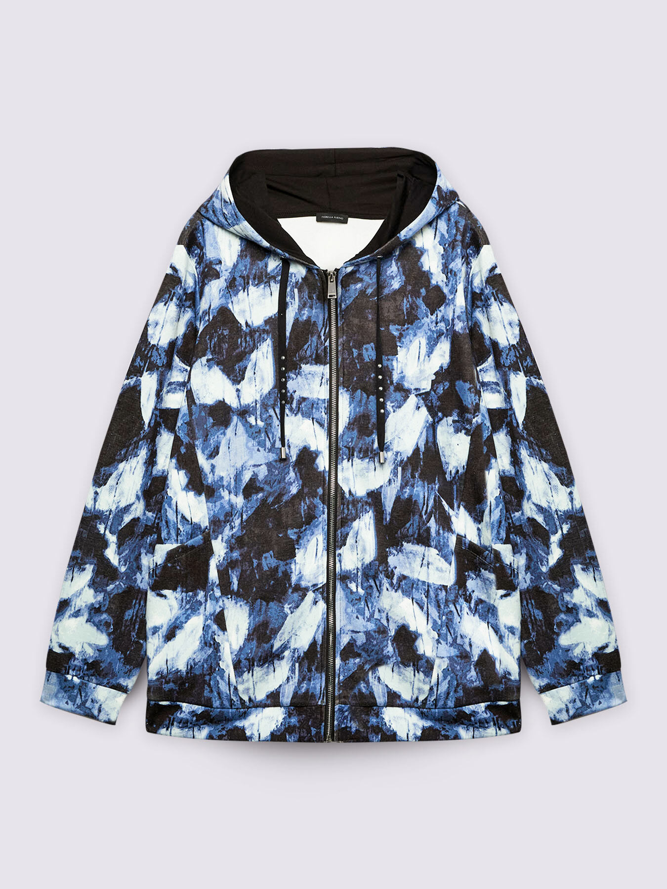 Felpa aperta con cappuccio image number 4