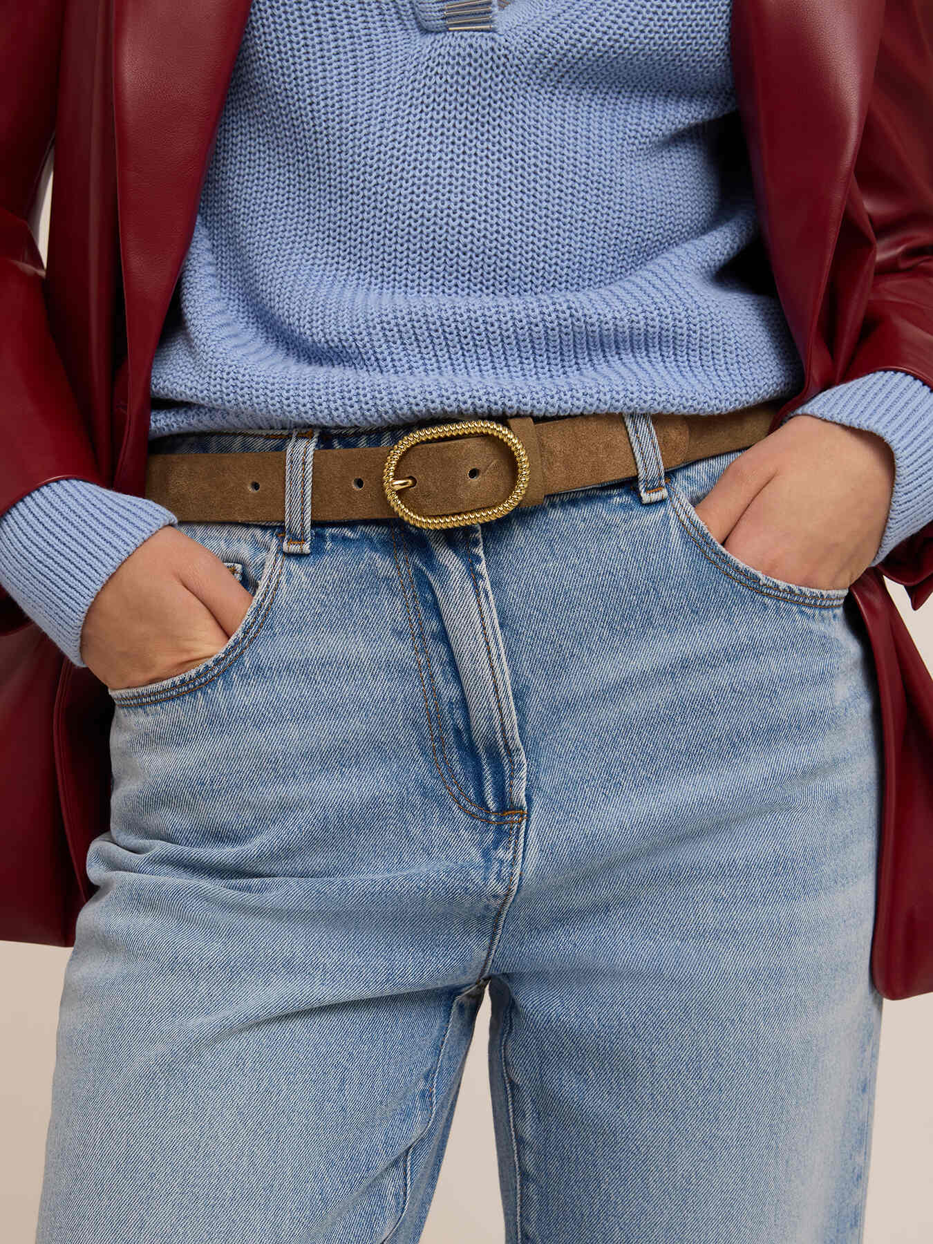 Ceinture en cuir style boho image number 0