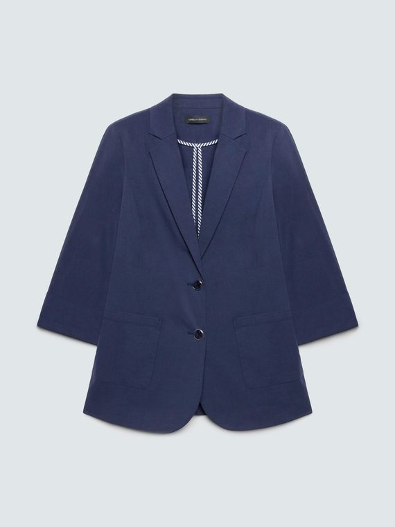 Blazer with three-quarter sleeves