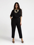 Blusa con inserto a V image number 3