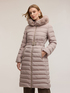 Long down jacket with hood image number 0