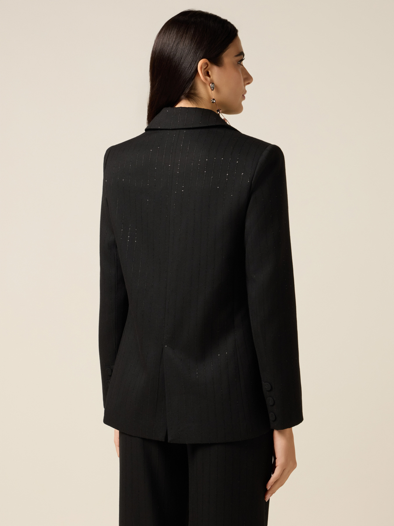 Blazer with sequin embroidery image number 1