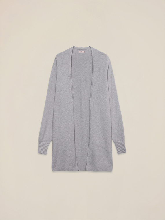 Cardigan lungo senza chiusura