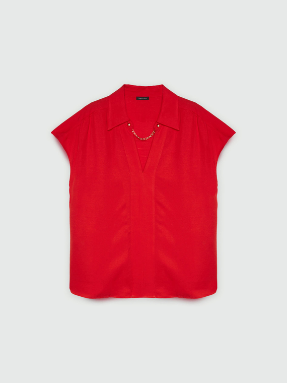 Bluse mit Kette mit TENCEL™-Fasern