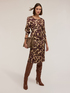 Wrap dress with camouflage print image number 0