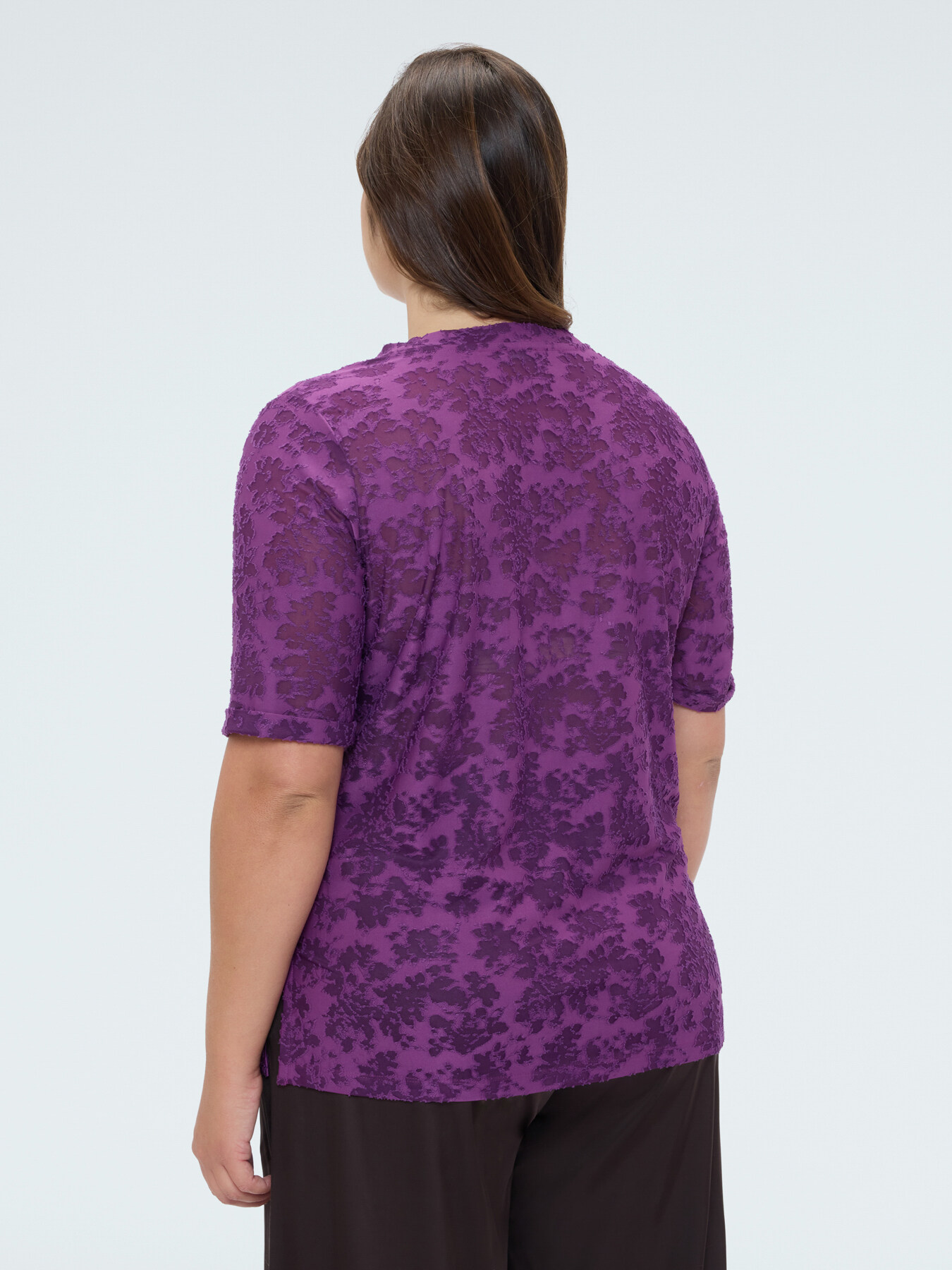Jacquard T-shirt with print image number 1