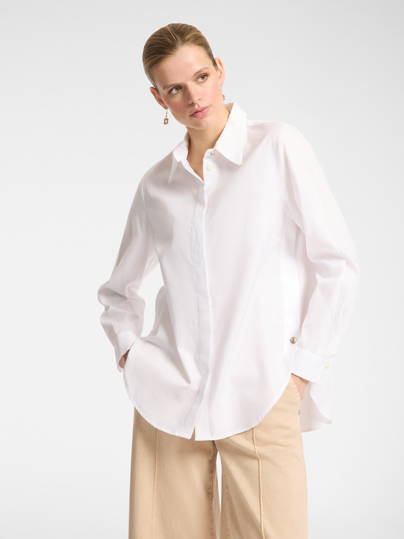 Camicia ampia in Oxford image number 0