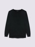 Crew neck sweater in viscose blend image number 3