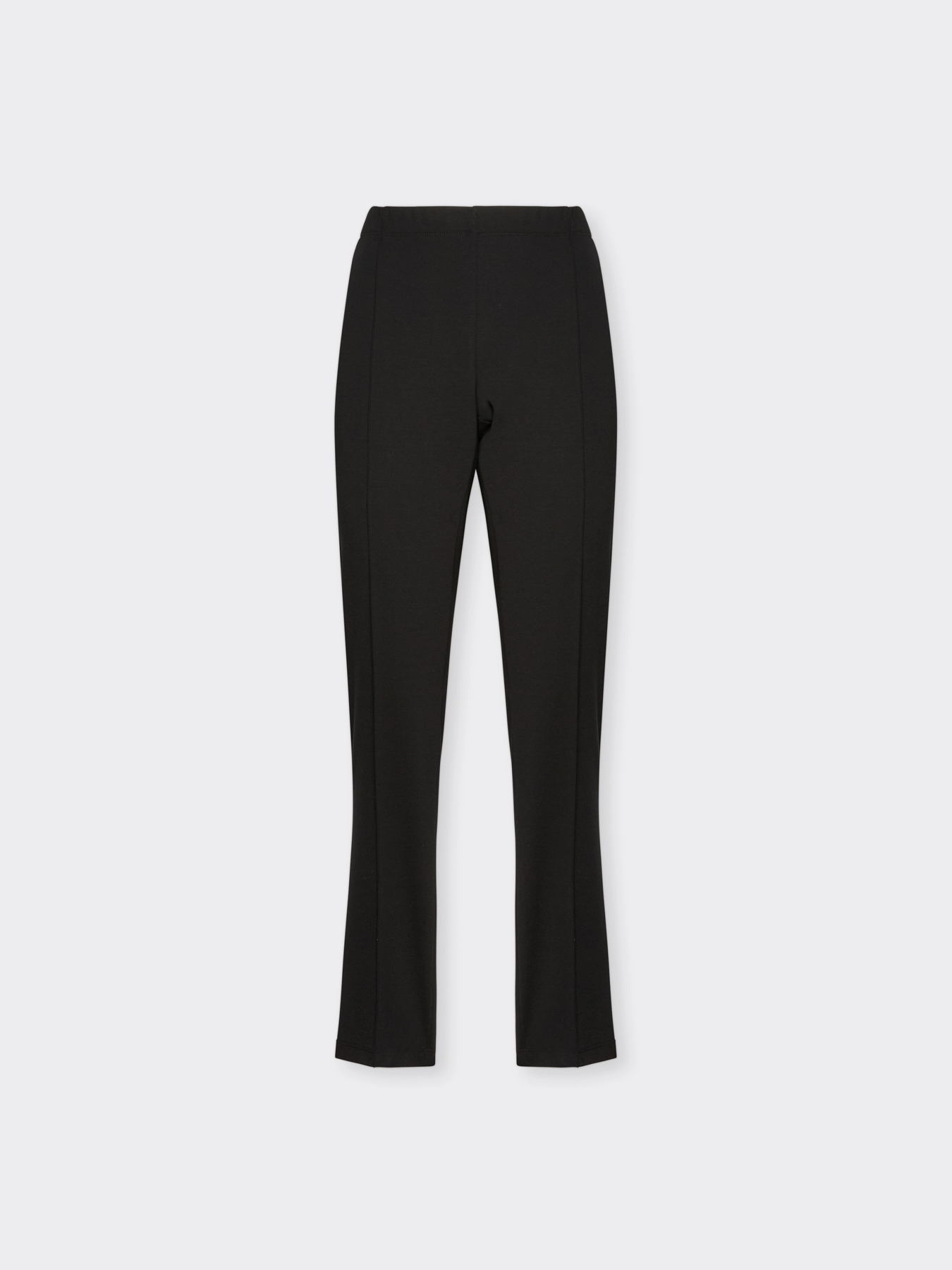 Slim-fit trousers in Milanese stitch image number 4
