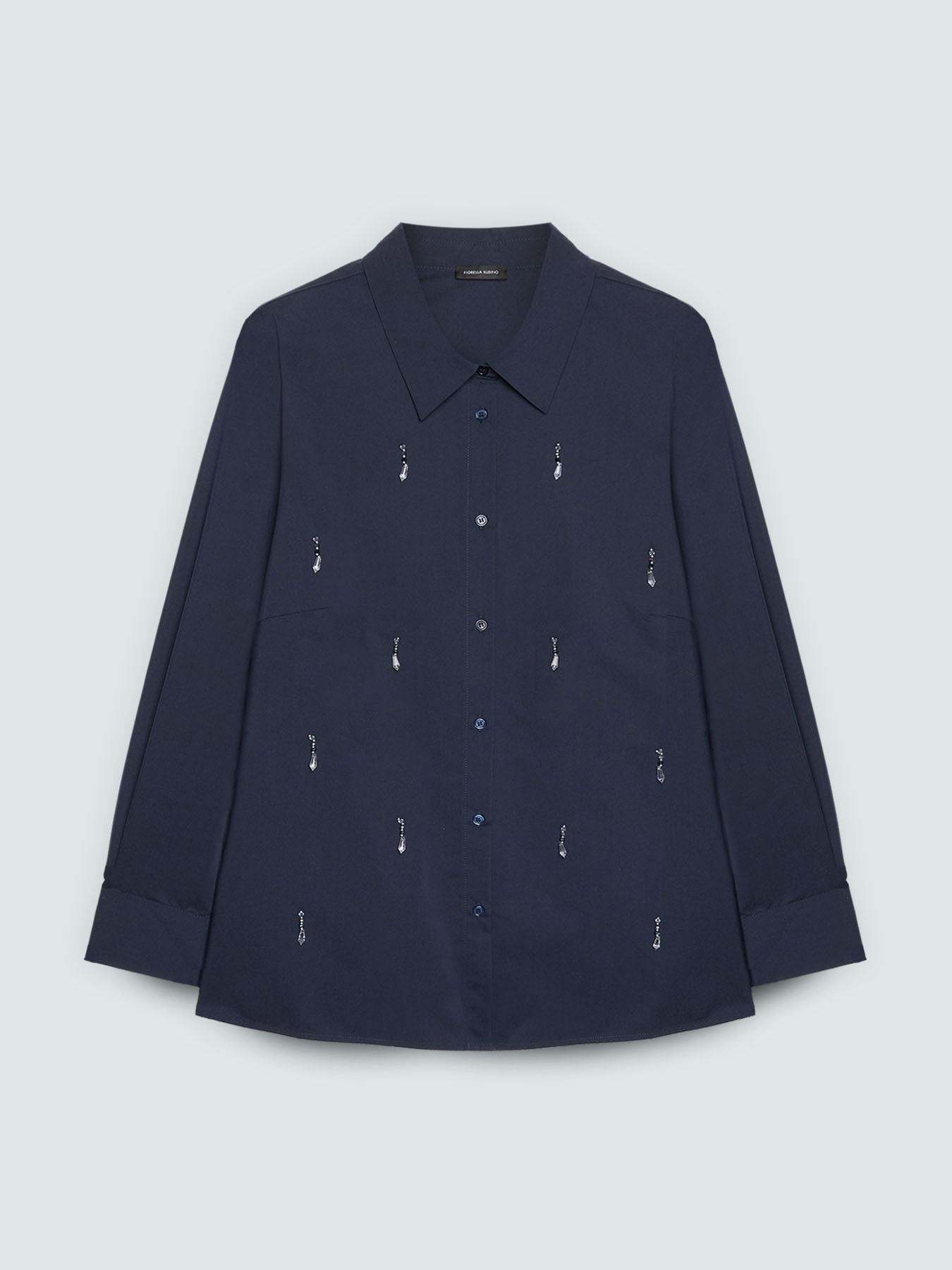Camicia con applicazioni crystal image number 4