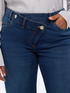 Wide Leg Jeans in denim with asymmetric closure image number 3
