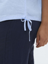 T-shirt in misto lino image number 3