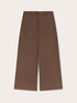Pantaloni cropped in popeline image number 4