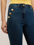 Flare jeans with jewel buttons image number 2