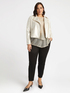 Shimmer fabric biker jacket image number 1