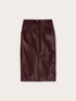 Coated fabric midiskirt image number 4