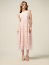 Cotton blend lace midi dress image number 4