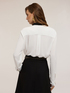 Blouse with ruffles and sash image number 1