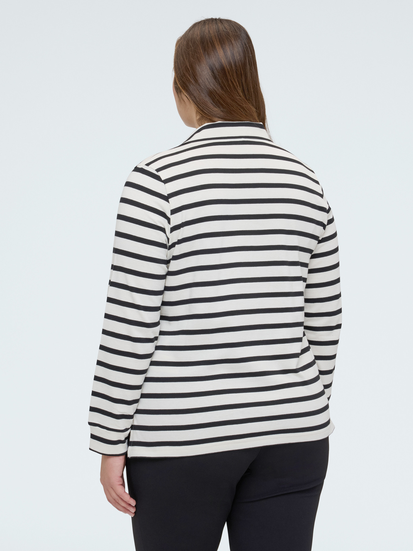 Jersey T-shirt in marini&egrave;re style image number 2