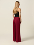Wide-leg palazzo pants in crepe fabric image number 3