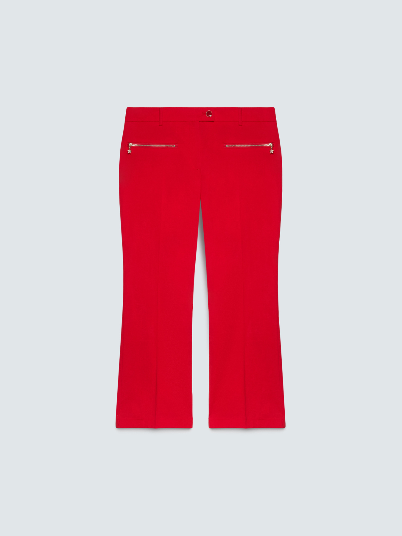 Kick-Flare-Hose aus leichter Baumwolle image number 5