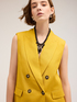 Linen blend oversized vest image number 3