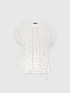 Blouse with laces in creponne fabric image number 4