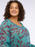 Abstract print blouse in crêpon image number 3