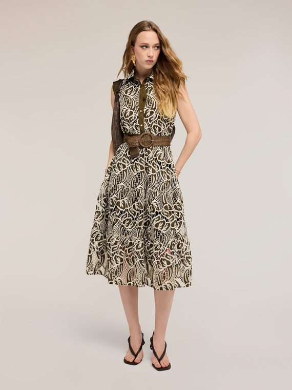 Sangallo eyelet shirtdress