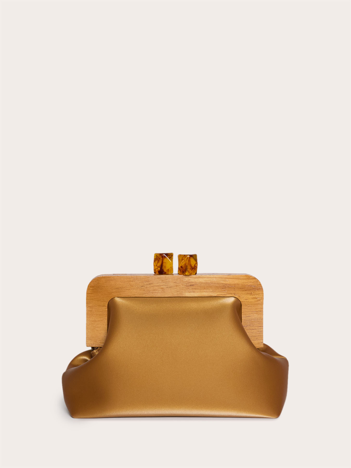 Rigid clutch with wooden detail image number 2