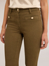 Flared cotton drill trousers image number 2