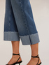 Cropped-Jeans mit weitem Bein image number 3