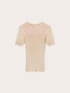 Gerippter Lurex-Pullover mit eingearbeitetem Muster image number 4