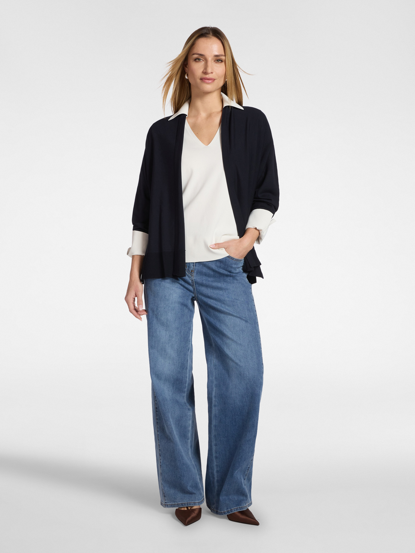 Open front cardigan image number 2