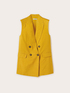 Linen blend oversized vest image number 4