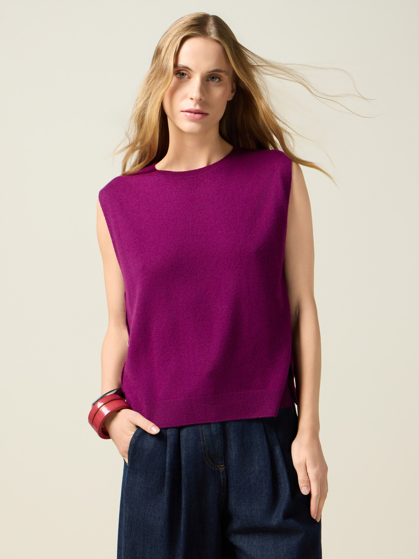 Gilet in lana e cashmere image number 0