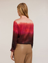 Camicia sfumata in raso image number 1