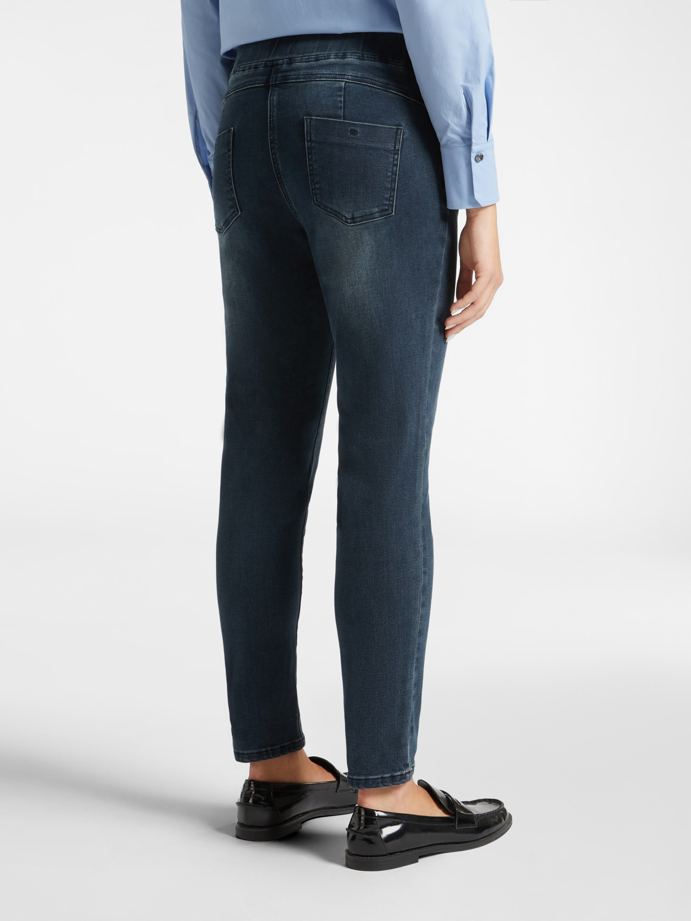 Power stretch denim jeggings image number 1