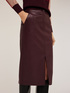 Coated fabric midiskirt image number 3