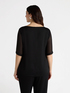 Blouse with V-insert image number 1