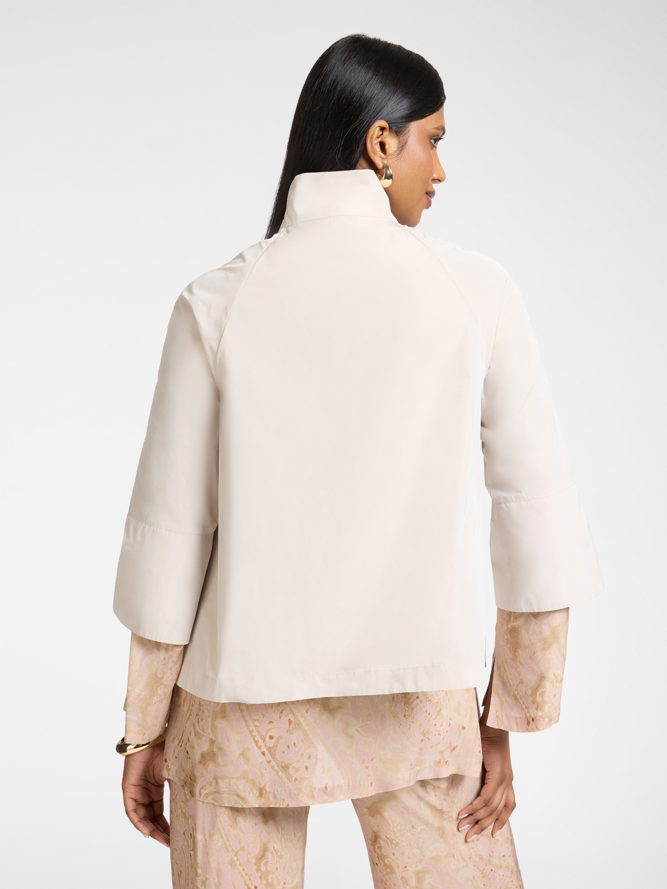 Unstructured taffeta jacket image number 1