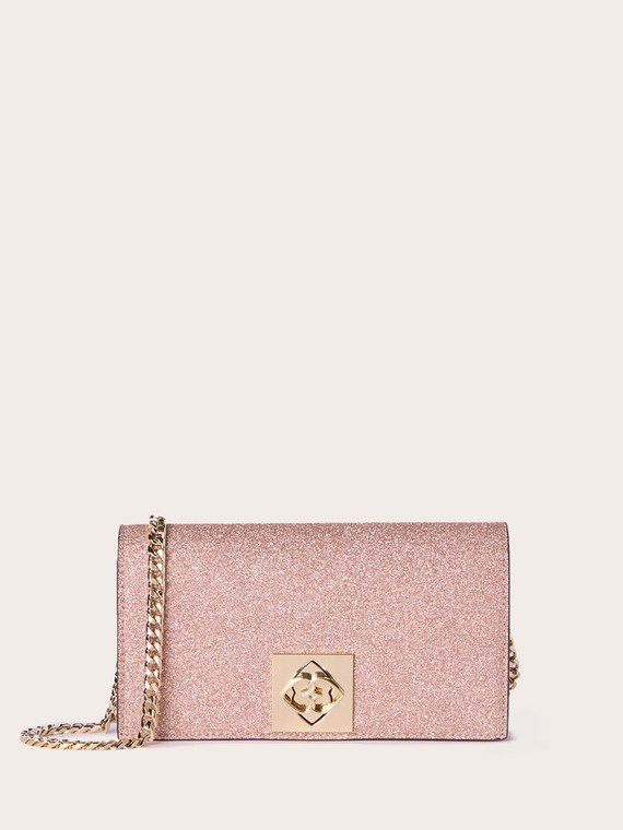 Wallet Bag in glitter coated fabric