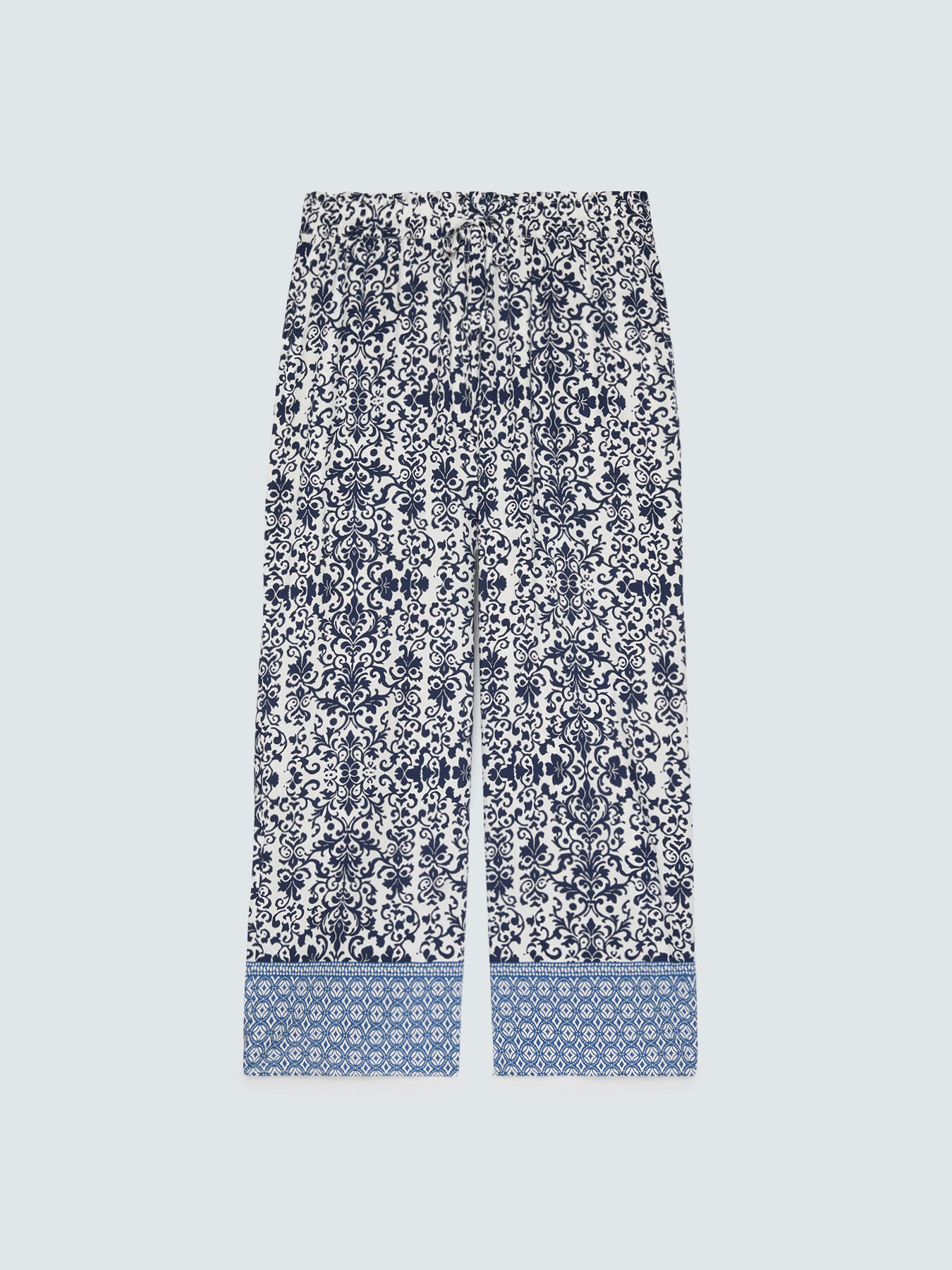 Wide-Leg-Hose aus Viskose image number 4