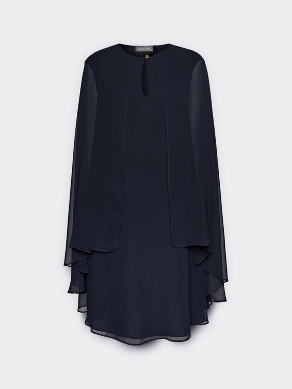 Abito layered in georgette